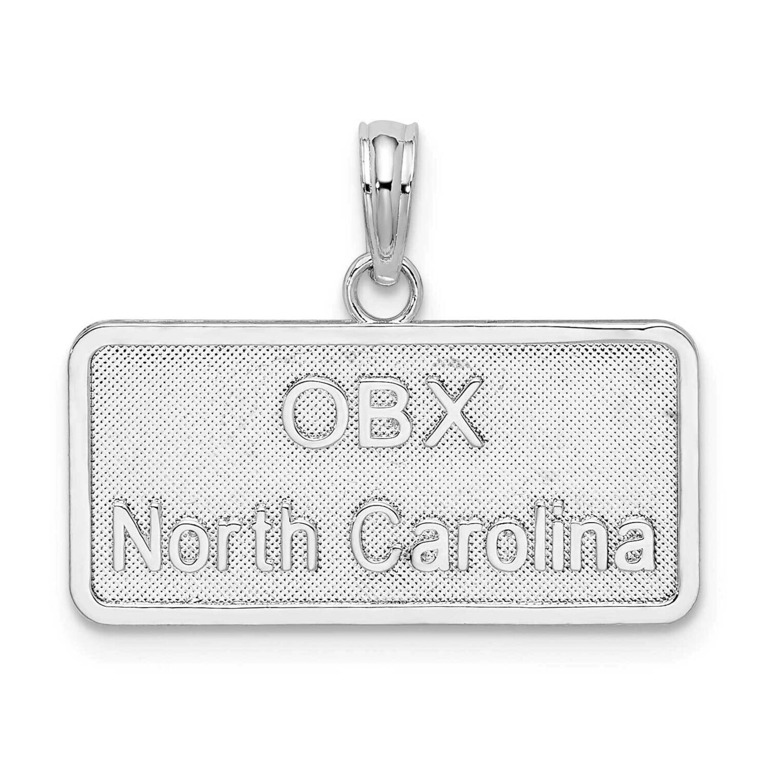 Obx North Carolina License Plate Pendant Sterling Silver QC10316, MPN: QC10316, 637218172887