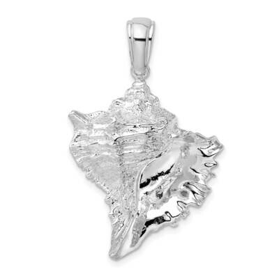 Conch Shell Pendant Sterling Silver Polished QC10480, MPN: QC10480, 637218181773