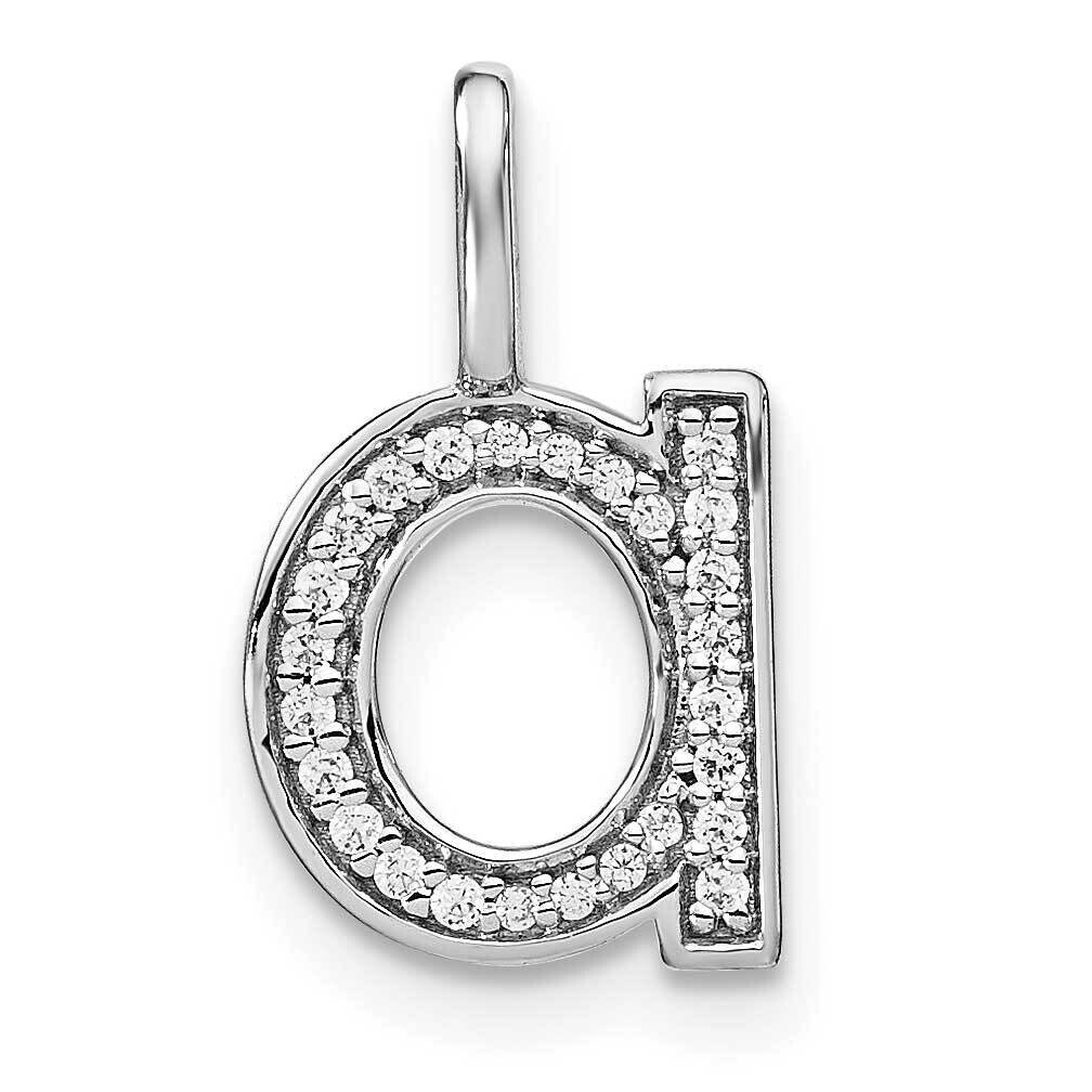 Diamond Lower Case Letter A Initial Pendant 14k White Gold PM8368A-009-WA, MPN: PM8368A-009-WA, 196…