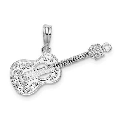 Guitar Pendant Sterling Silver Polished QC10532 by Men&#39;s Jewelry and Accessories, MPN: QC10532, 637…