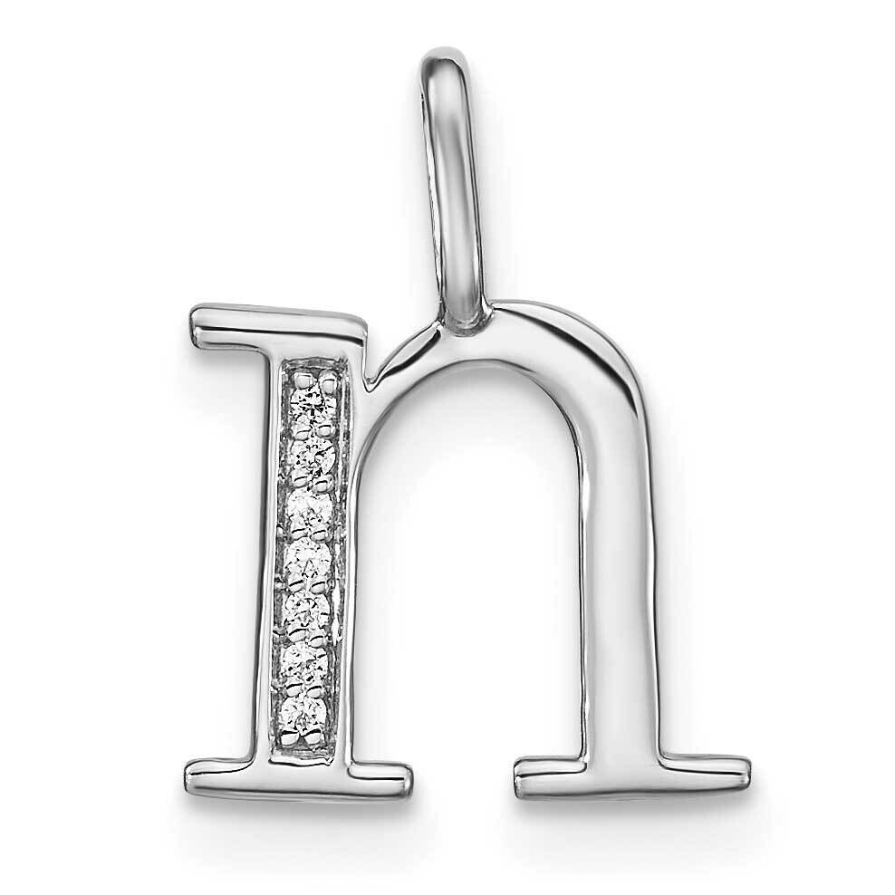 Diamond Lower Case Letter N Initial Pendant 14k White Gold PM8366N-002-WA, MPN: PM8366N-002-WA, 196…