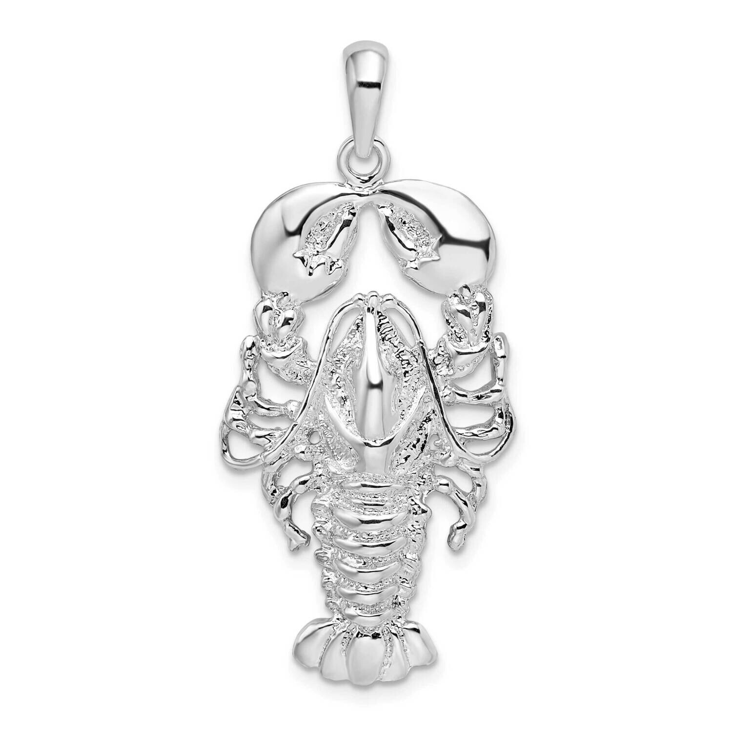 Maine Lobster Pendant Sterling Silver Polished QC10345, MPN: QC10345, 637218173457