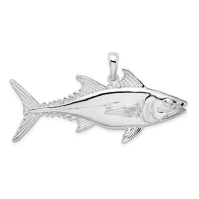 Skipjack Tuna Fish Pendant Sterling Silver Polished QC10308, MPN: QC10308, 637218172504