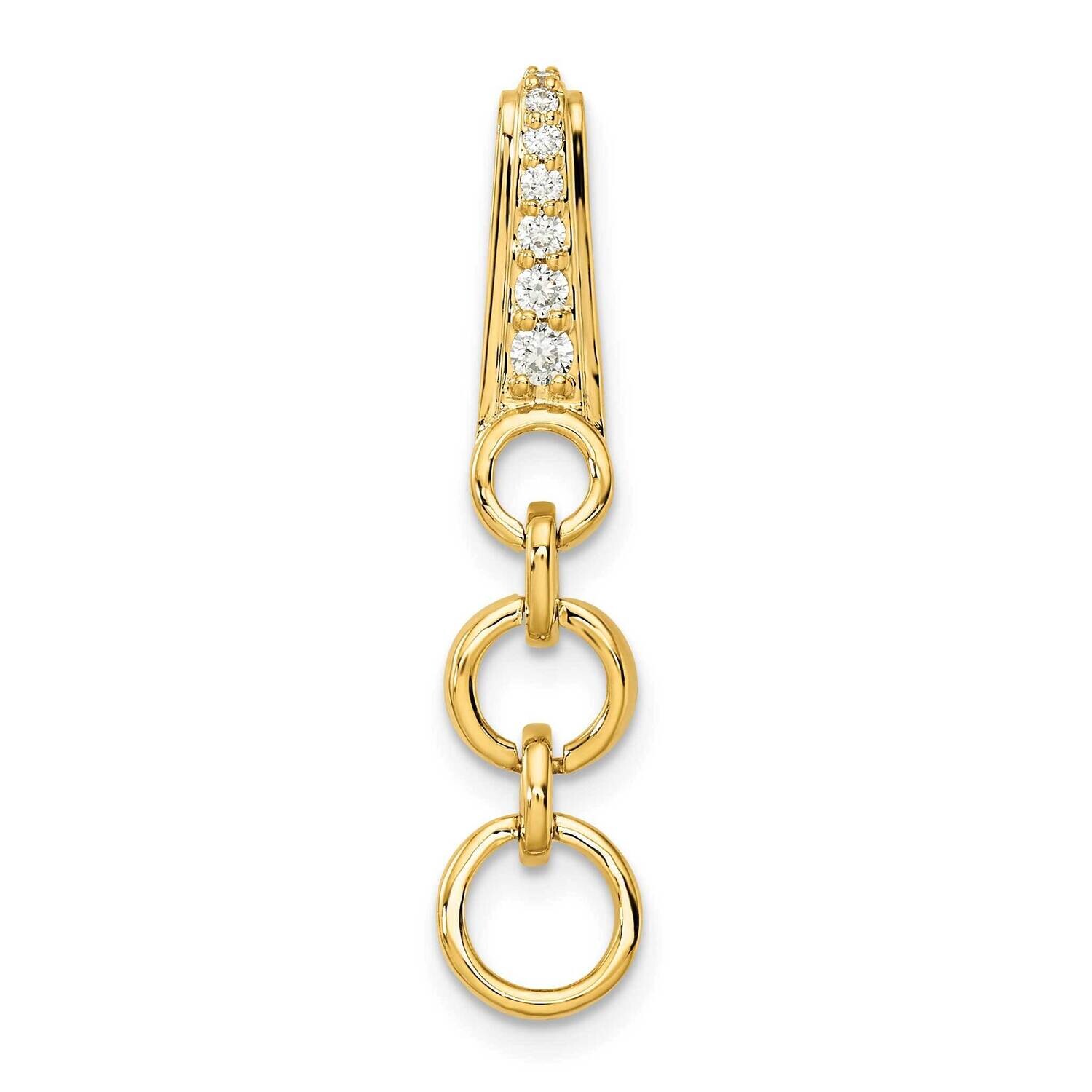 Diamond Circles Dangle Pendant 14k Gold PM9666-012-YLG, MPN: PM9666-012-YLG, 883957882208