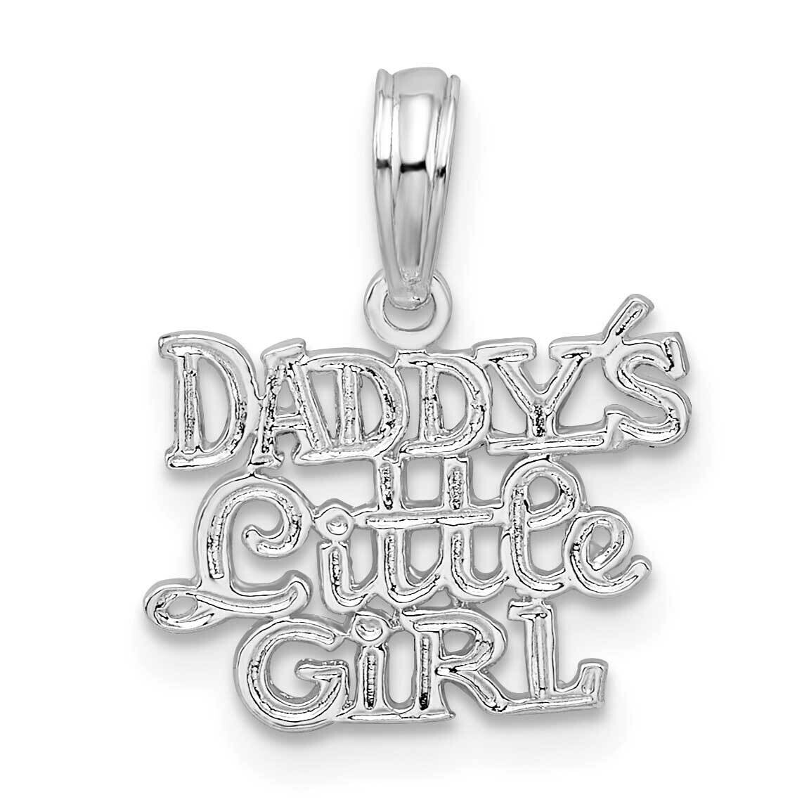 Daddys Little Girl Pendant Sterling Silver Polished QC10511, MPN: QC10511, 637218182763