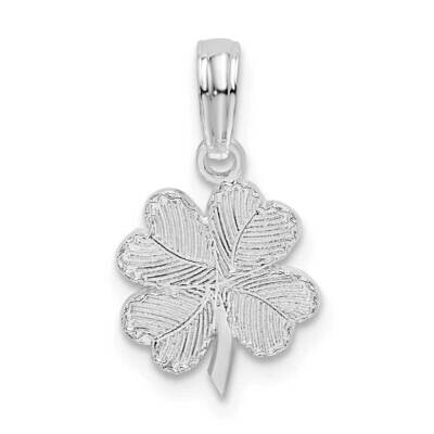 Textured Shamrock Pendant Sterling Silver Polished QC10603 by Men&#39;s Jewelry and Accessories, MPN: Q…