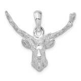 8-Point Buck Deer Head Pendant Sterling Silver Polished QC10490, MPN: QC10490, 637218181957