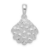 Textured Oyster Shell Pendant Sterling Silver QC10258, MPN: QC10258, 637218171040