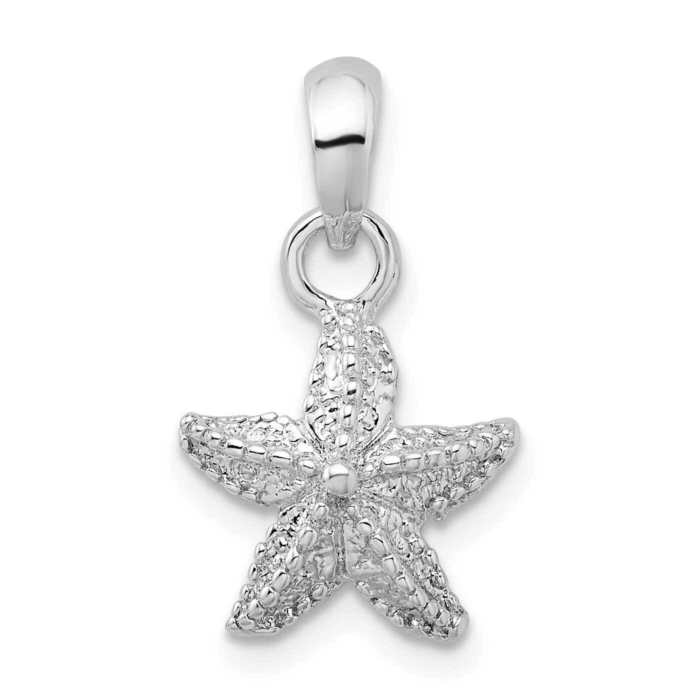 Starfish Pendant Sterling Silver Polished QC10468, MPN: QC10468, 637218181346