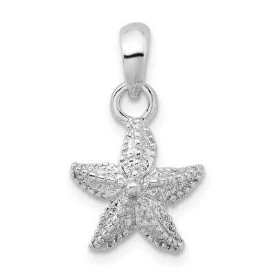 Starfish Pendant Sterling Silver Polished QC10468, MPN: QC10468, 637218181346