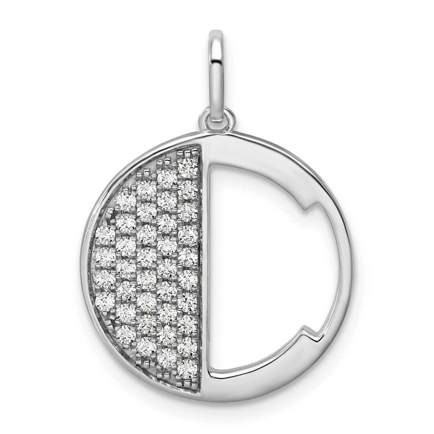 Gatsby Diamond Initial C Charm 14k White Gold PM9843C-040-WA, MPN: PM9843C-040-WA,