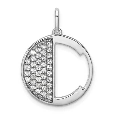 Gatsby Diamond Initial C Charm 14k White Gold PM9843C-040-WA, MPN: PM9843C-040-WA,