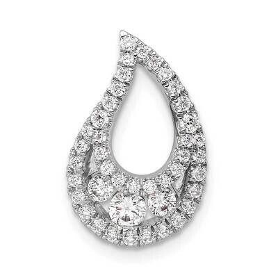 Diamond Teardrop Cluster Chain Slide 14k White Gold PM9672-049-WLG, MPN: PM9672-049-WLG, 8839578860…