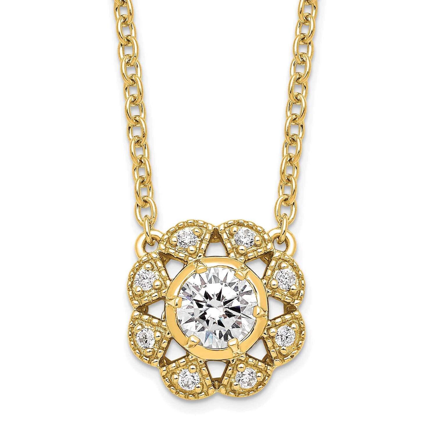 True Origin Diamond Vs/Si D E F Complete Necklace 14k Gold PM9388-060-YLD, MPN: PM9388-060-YLD,