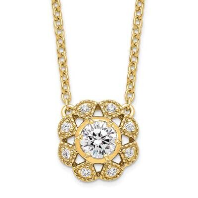 True Origin Diamond Vs/Si D E F Complete Necklace 14k Gold PM9388-060-YLD, MPN: PM9388-060-YLD,