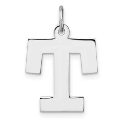 Large Block Letter R Initial Charm Sterling Silver Rhodium-Plated QC11255T, MPN: QC11255T,