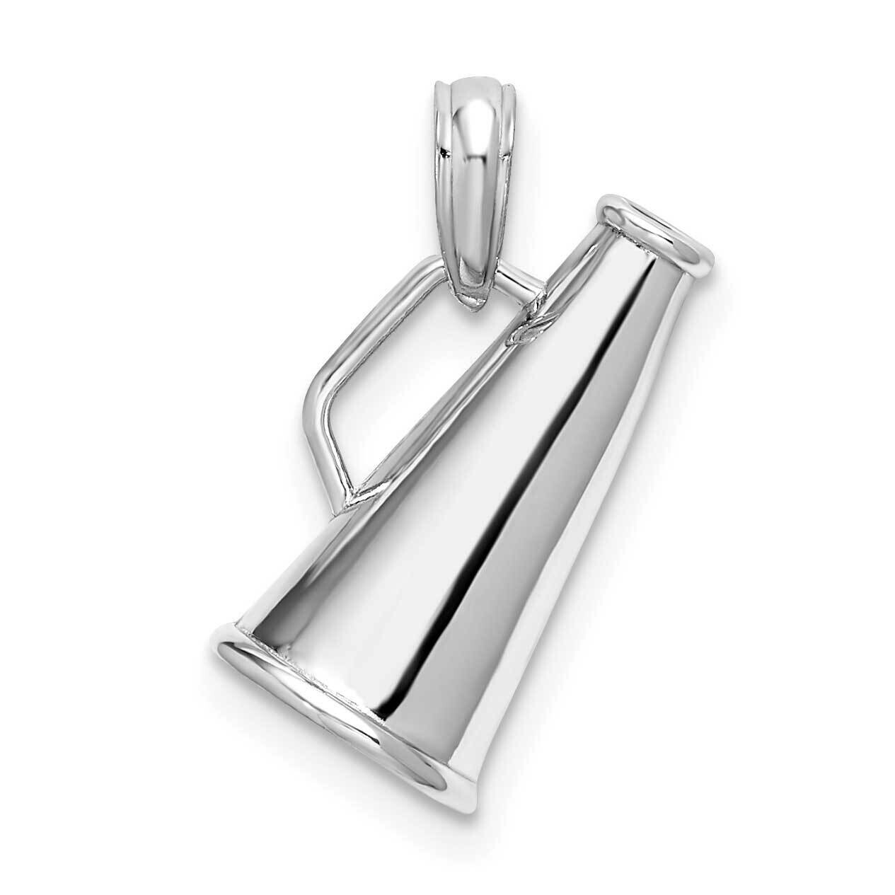 3D Megaphone Pendant Sterling Silver Polished QC10614 by Men&#39;s Jewelry and Accessories, MPN: QC1061…