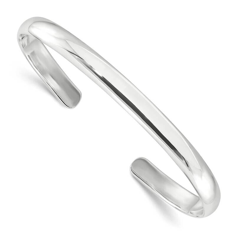 Domed Cuff Bangle Sterling Silver Polished QB1456