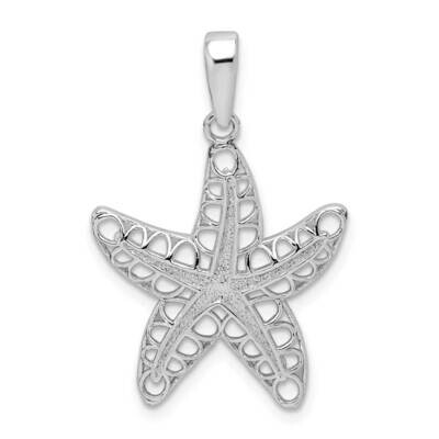 Cut-Out Starfish Pendant Sterling Silver Polished QC10039, MPN: QC10039, 637218157839