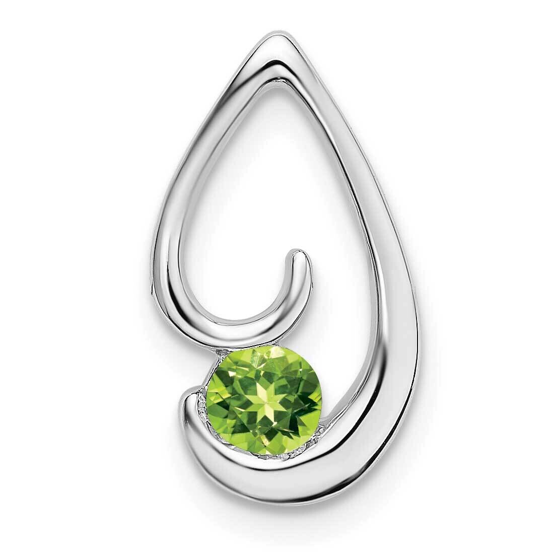 Peridot Chain Slide 14k White Gold PM7145-PE-W, MPN: PM7145-PE-W,