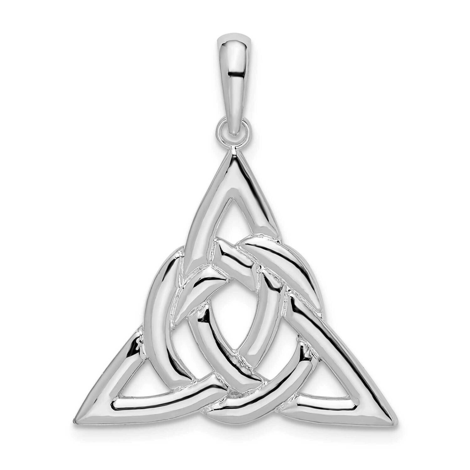 Celtic Trinity Knot Pendant Sterling Silver Polished QC10113, MPN: QC10113, 637218162055