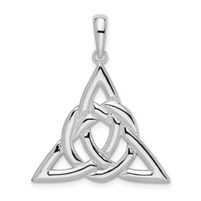Celtic Trinity Knot Pendant Sterling Silver Polished QC10113, MPN: QC10113, 637218162055