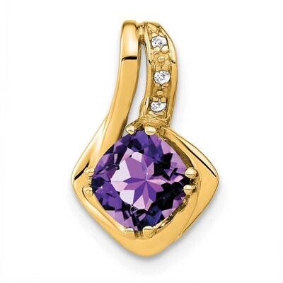 Amethyst Diamond Pendant 10k Gold PM7117-AM-002-1YA, MPN: PM7117-AM-002-1YA,