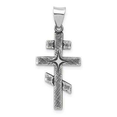 Antiqued Textured Jerusalem Cross Pendant Sterling Silver QC11416 by Men&#39;s Jewelry and Accessories,…