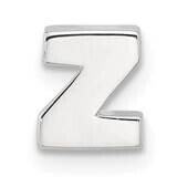 E-Coated Letter Z Slide Charm Sterling Silver QC11488Z, MPN: QC11488Z,