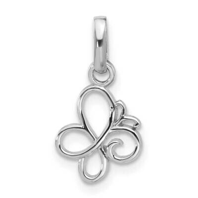 Butterfly Pendant Sterling Silver Rhodium-Plated QC11330, MPN: QC11330,