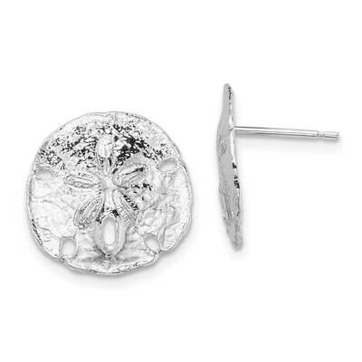 SDollar Post Earrings Sterling Silver Polished QE15507, MPN: QE15507, 637218171286