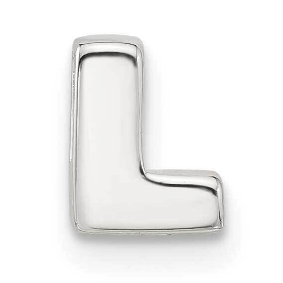 E-Coated Letter L Slide Charm Sterling Silver QC11488L, MPN: QC11488L,