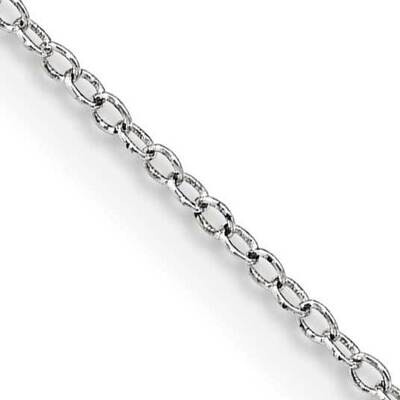 1mm Cable Chain Lobster 20 Inch Sterling Silver Rhodium-Plated QCL025R-20, MPN: QCL025R-20,