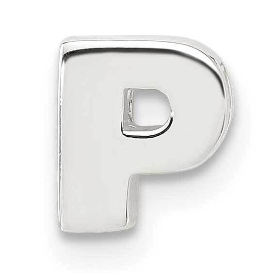 E-Coated Letter P Slide Charm Sterling Silver QC11488P, MPN: QC11488P,