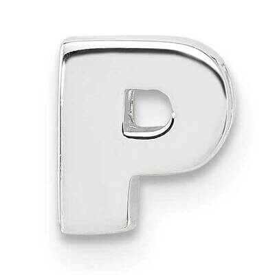 E-Coated Letter P Slide Charm Sterling Silver QC11488P, MPN: QC11488P,