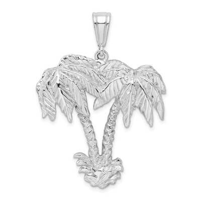 Palm Trees Pendant Sterling Silver Polished QC9956, MPN: QC9956, 637218151424