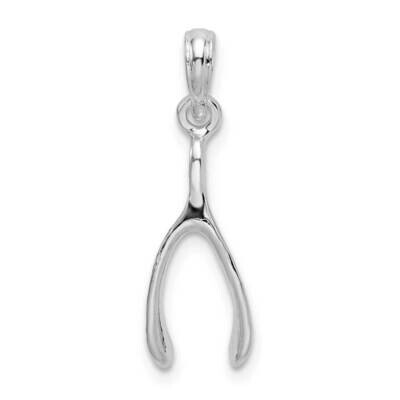 3D Wishbone Pendant Sterling Silver Polished QC9793 by Men&#39;s Jewelry and Accessories, MPN: QC9793, …