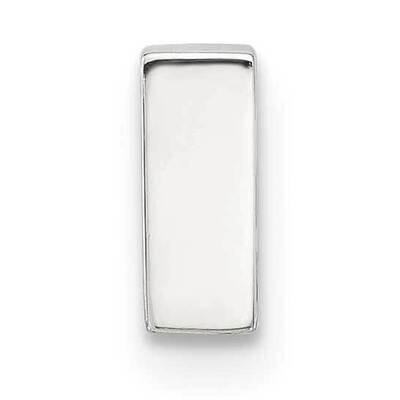 E-Coated Letter I Slide Charm Sterling Silver QC11488I, MPN: QC11488I,
