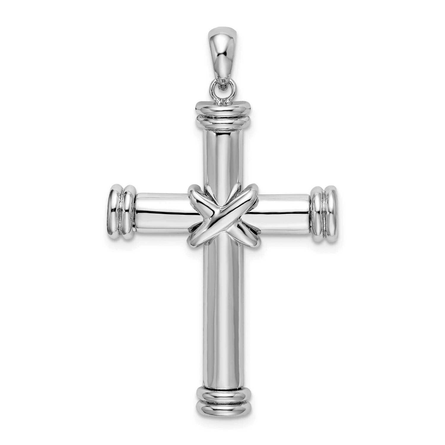 X-Center Latin Cross Pendant Sterling Silver Polished QC9969