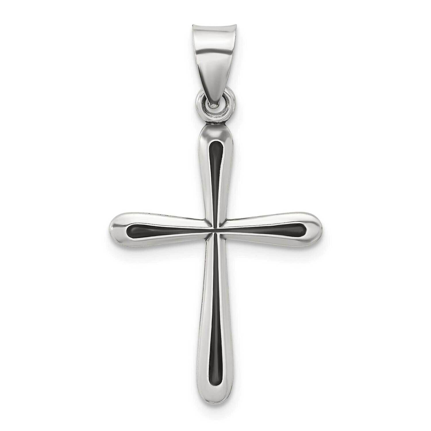 Antiqued Solid Textured Cross Pendant Sterling Silver QC11405 by Men&#39;s Jewelry and Accessories, MPN…