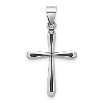 Antiqued Solid Textured Cross Pendant Sterling Silver QC11405 by Men&#39;s Jewelry and Accessories, MPN…