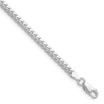 3.4mm Domed Curb Chain 8 Inch Sterling Silver Polished QDB100-8, MPN: QDB100-8,