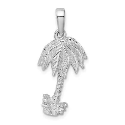 Palm Tree Pendant Sterling Silver Polished QC9868, MPN: QC9868, 637218146406