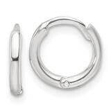 Hinged Hoop Earrings Sterling Silver Polished QE16963, MPN: QE16963,