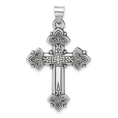 Antiqued Solid Budded Cross Pendant Sterling Silver QC11412 by Men&#39;s Jewelry and Accessories, MPN: …