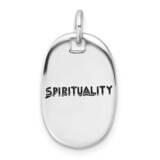 Rh-Plated Antiqued Spirituality/Have Faith Pendant Sterling Silver QC11300 by Men&#39;s Jewelry and Acc…