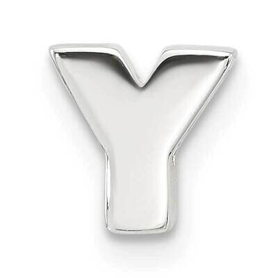 E-Coated Letter Y Slide Charm Sterling Silver QC11488Y, MPN: QC11488Y,