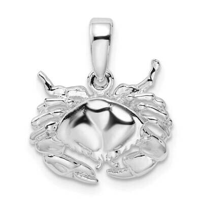 Stone Crab Pendant Sterling Silver Polished QC9849, MPN: QC9849, 637218146215