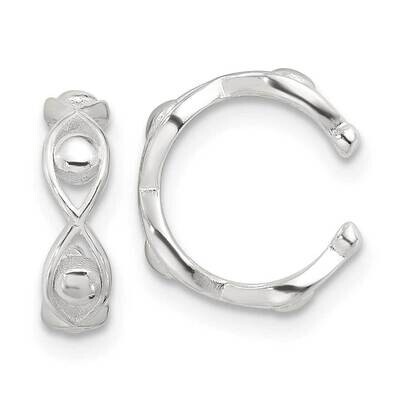 E-Coating Polished Pair Of 2 Cuff Earrings Sterling Silver QE17078, MPN: QE17078,