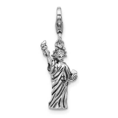 Amore La Vita Antiqued Rhod-Plated 3-D Statue Of Liberty Charm Sterling Silver QCC1307, MPN: QCC130…